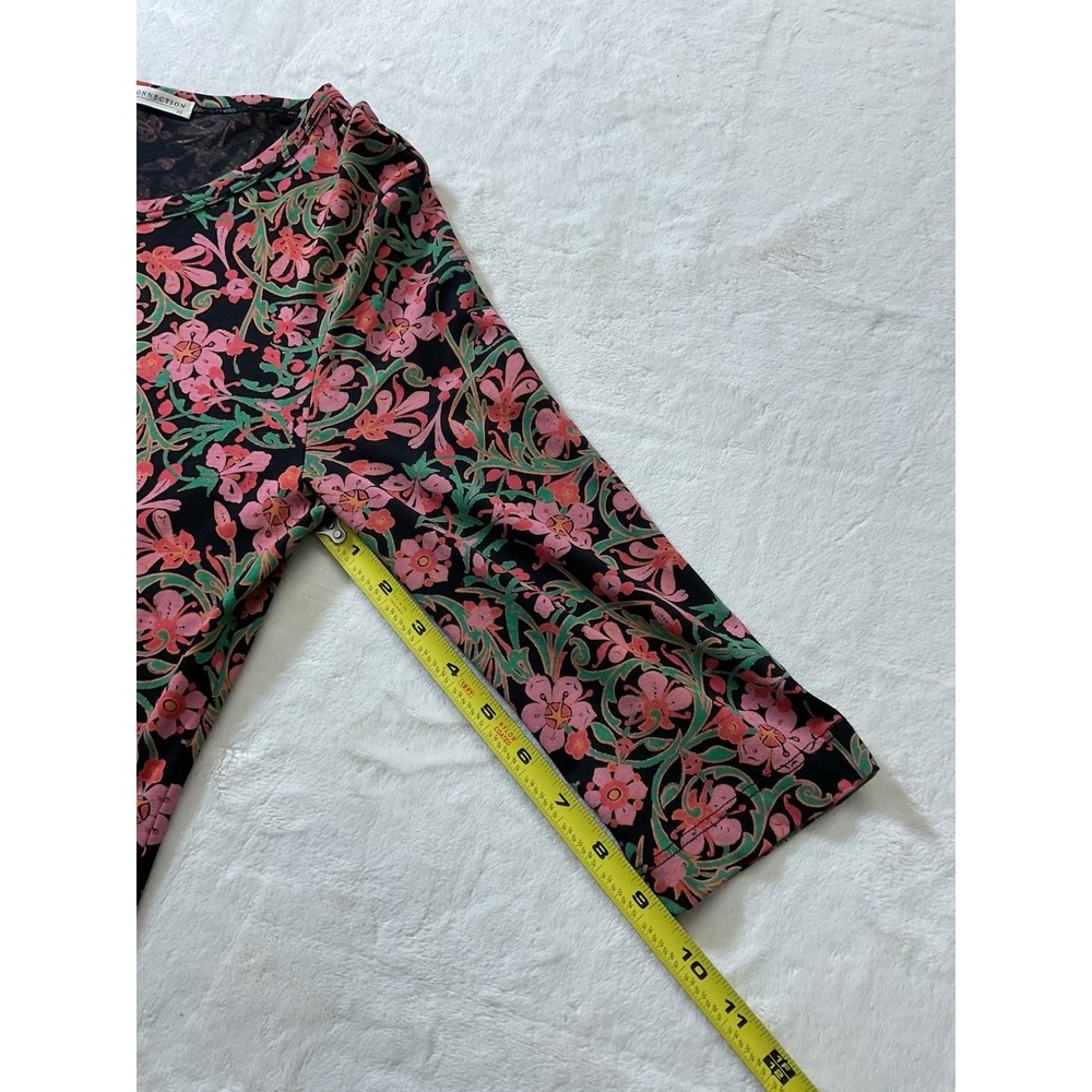 Peruvian Connection Dress Starflower 3/4 Sleeve Cotton Floral Size XS - Picture 6 of 9